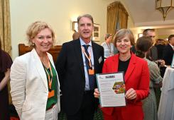 image showing Hannah Bartram, Neil Gibson and Lillian Greenwood MP