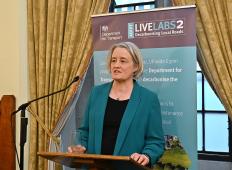 image of Claire Young MP speaking at the Live Labs 2 Westminster event