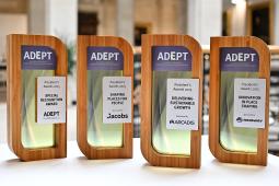 ADEPT President's awards trophies